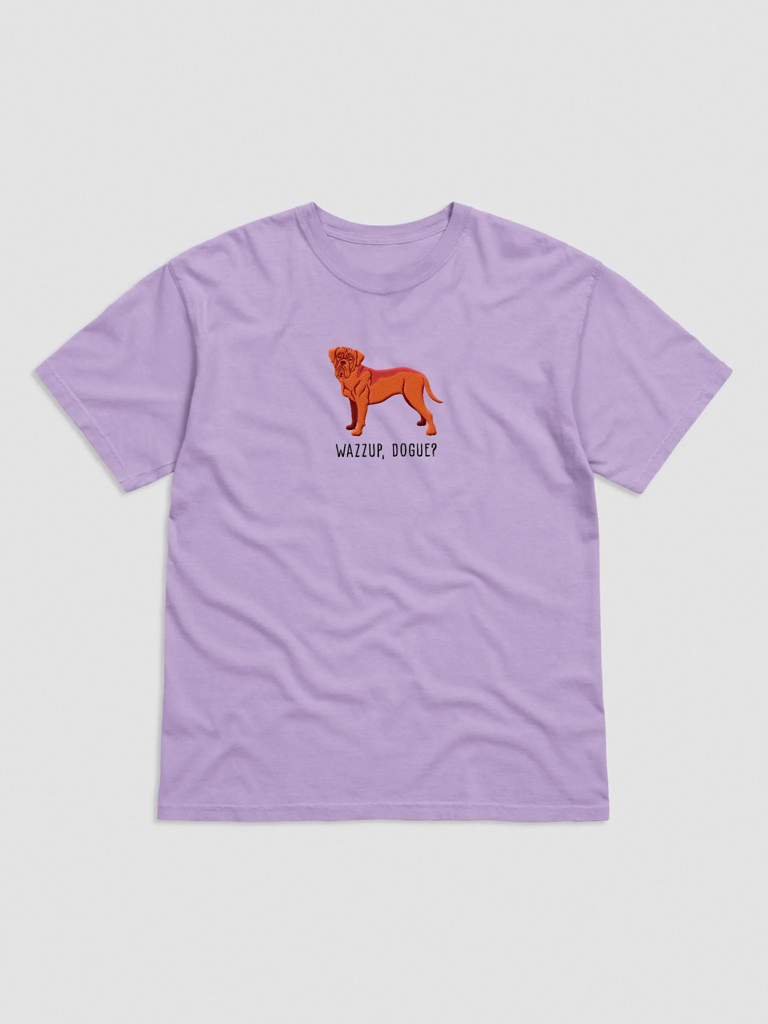 Wazzup, Dogue T-Shirt(Embroidered) of a Dogue de Bordeaux(Red) product image (4)