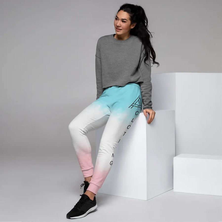 Women's Blue and Pink Joggers product image (6)