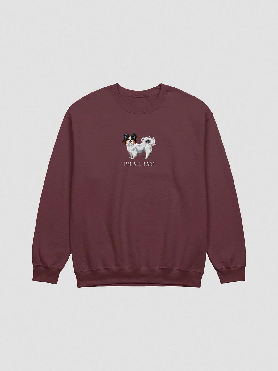 I'm All Ears Sweatshirt (Embroidered) of a Papillon(Tricolor) product image (4)