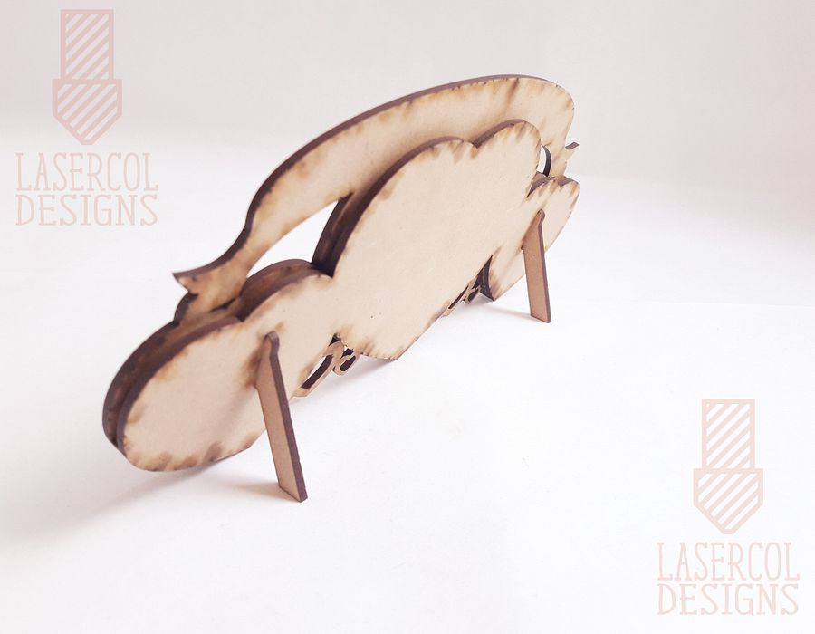 Heart Shaped Photo Frame (2 Sizes) - Laser Cut Files product image (9)