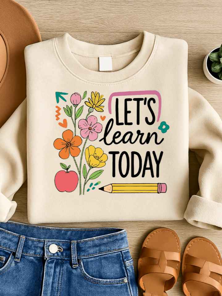 Boho Floral Teacher Back to School Sublimation PNG – Elegant Bohemian Flower Design for Educators – Soft Pastel Clipart for T-Shirts & Tote Bags – 300 DPI Instant Digital Download product image (1)