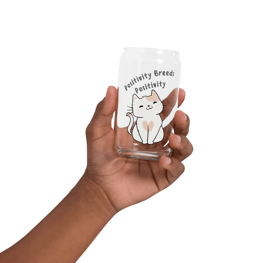 Smiling Cat Positivity Glass product image (32)