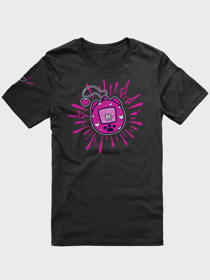 Lovely Digital Meow // T-Shirt - Neon Pink - Dark Mode product image (1)