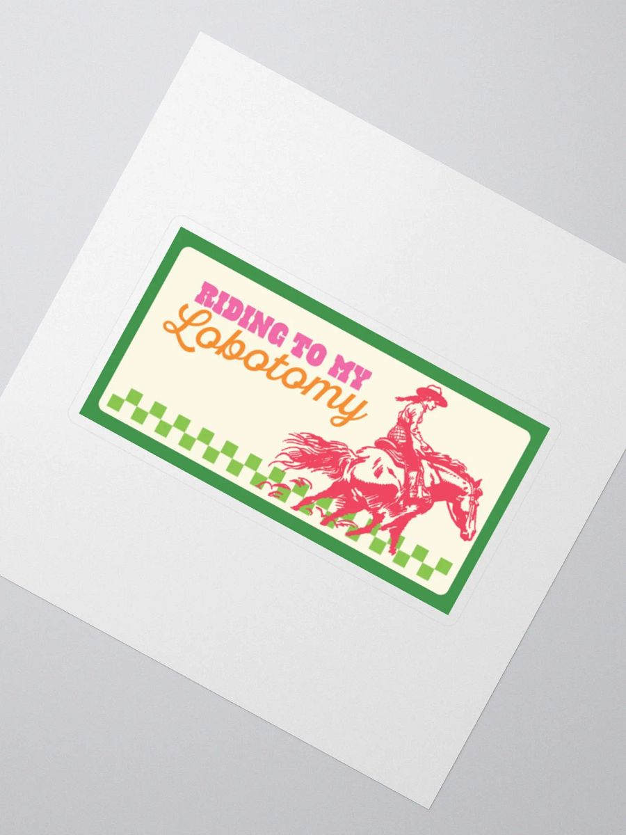 riding 2 my lobotomy sticker product image (5)