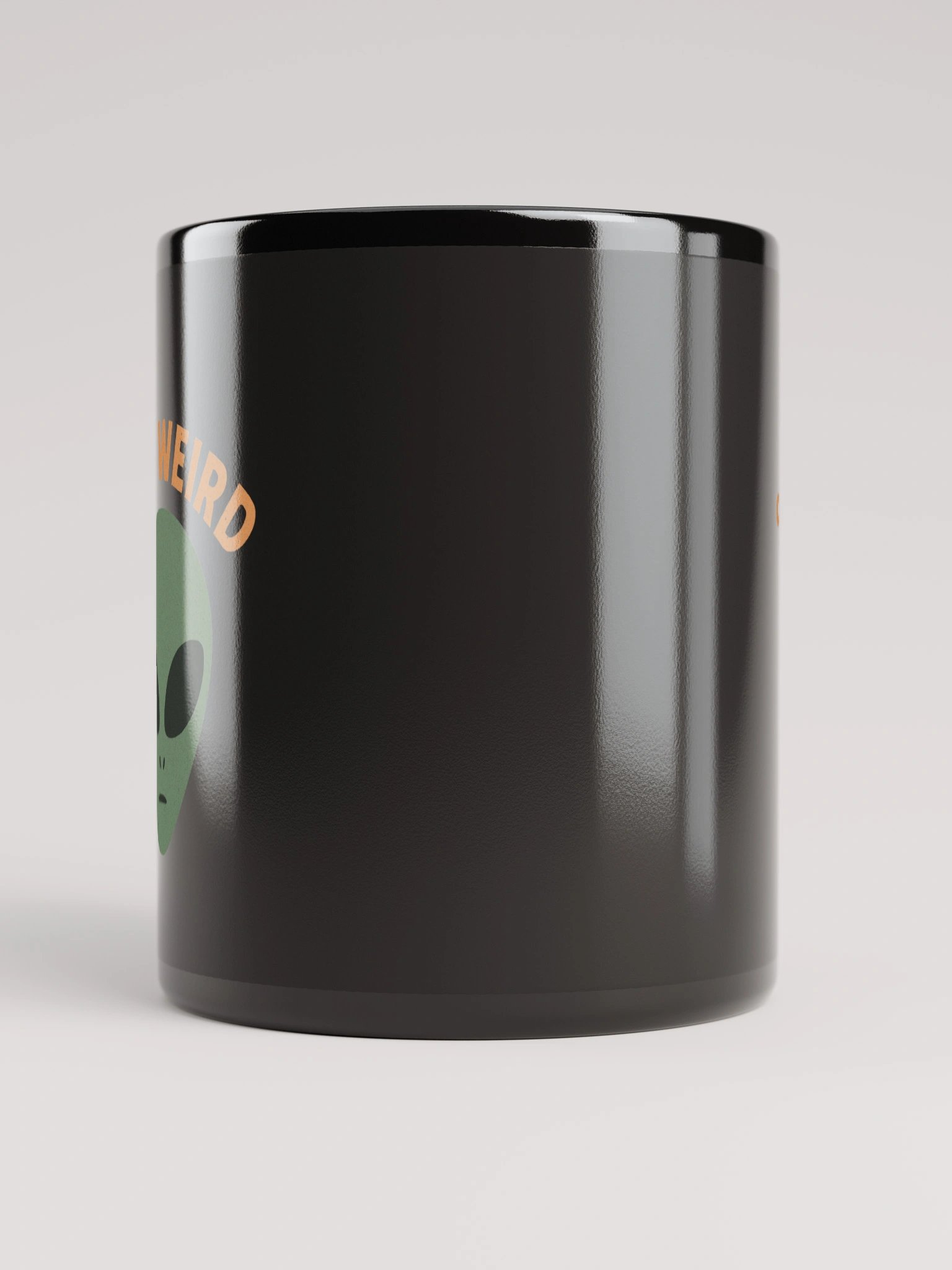 Stay Weird Black Glossy Mug product image (10)