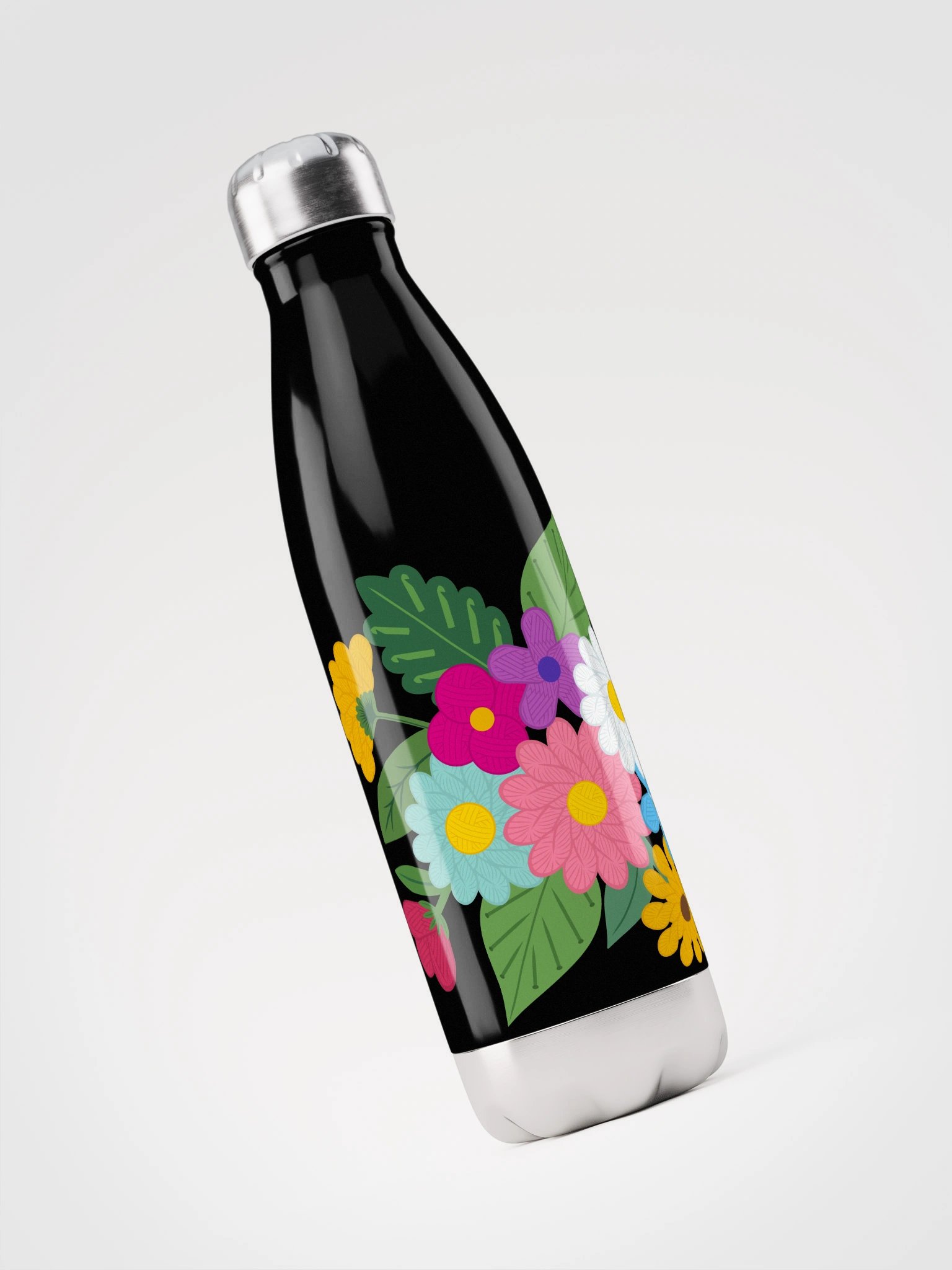 Floral Yarn Water Bottle product image (3)