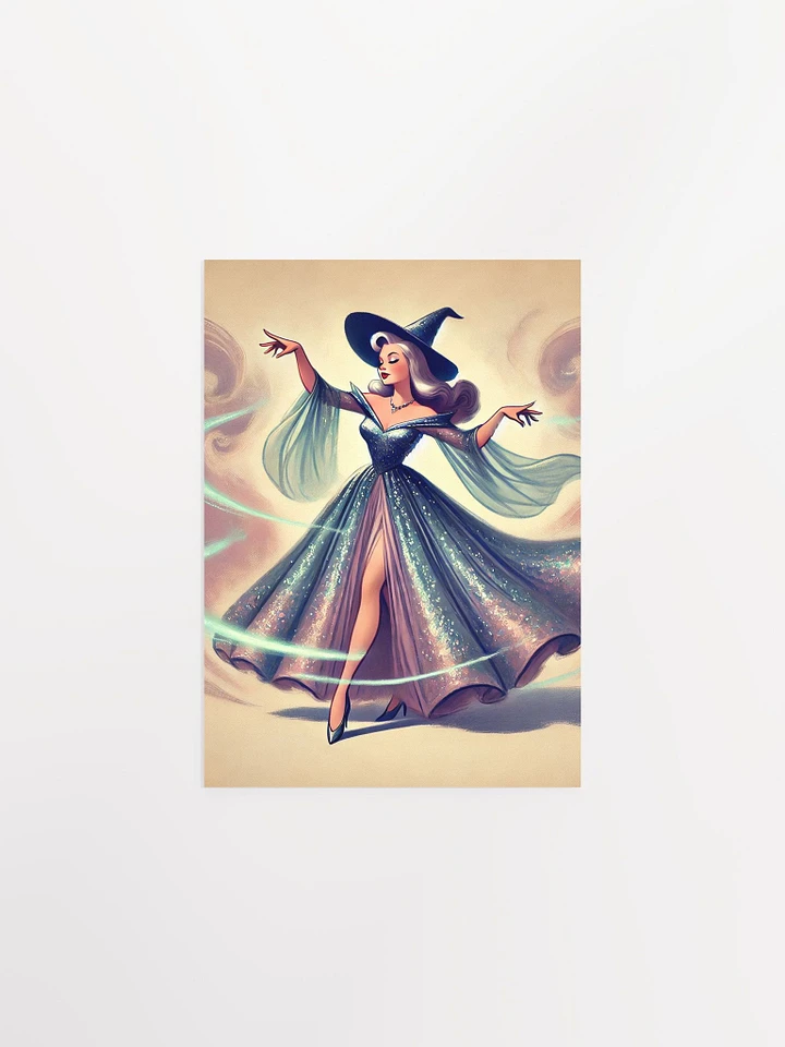 Dancing Witch Vintage-Style Matte Poster product image (5)