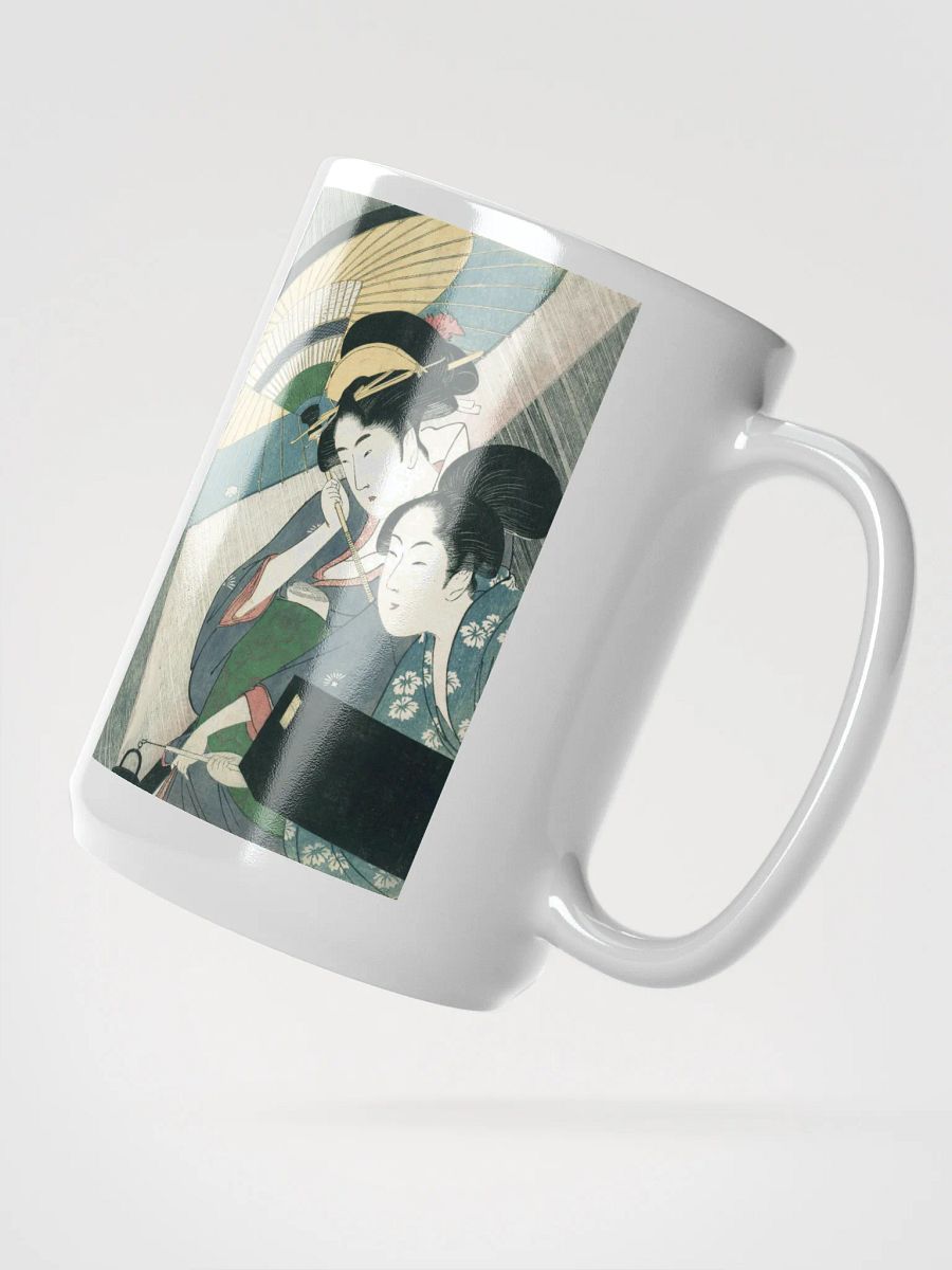 Two Japanese women with an umbrella Mug product image (2)