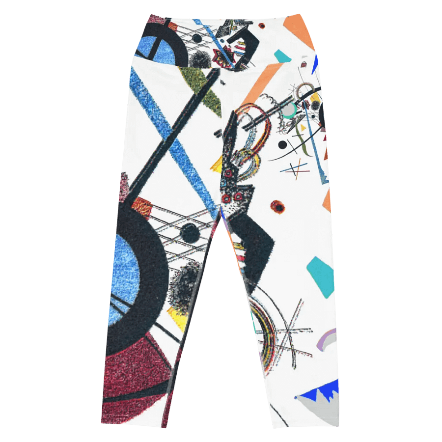 Abstract Lithographic Pattern Design Yoga Capri Legging - V1 product image (4)