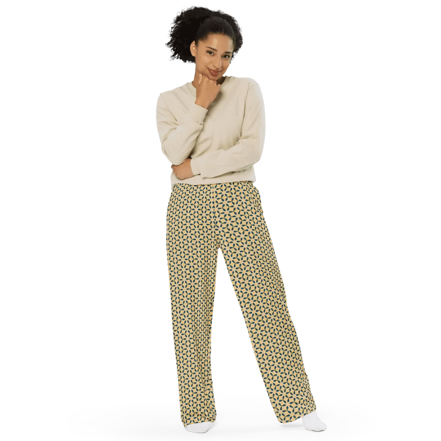 Blue Windmills Wide-Leg Pants product image (3)