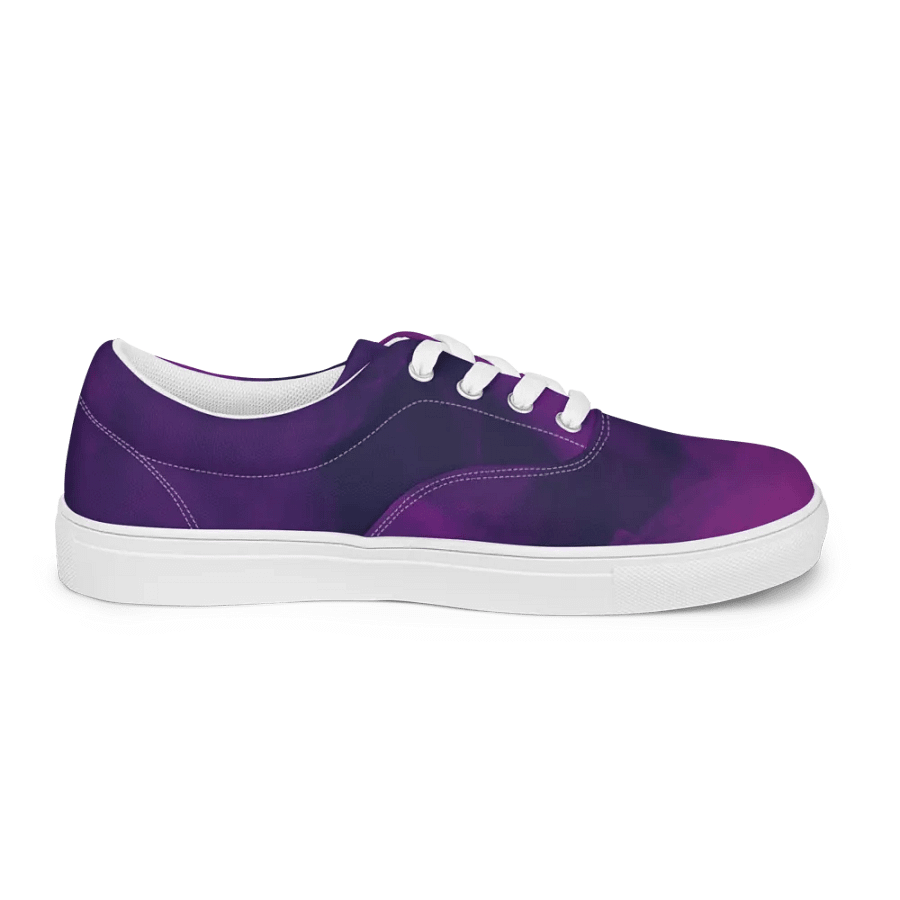 Ethereal Purple Swirl Women's Canvas Shoes product image (10)