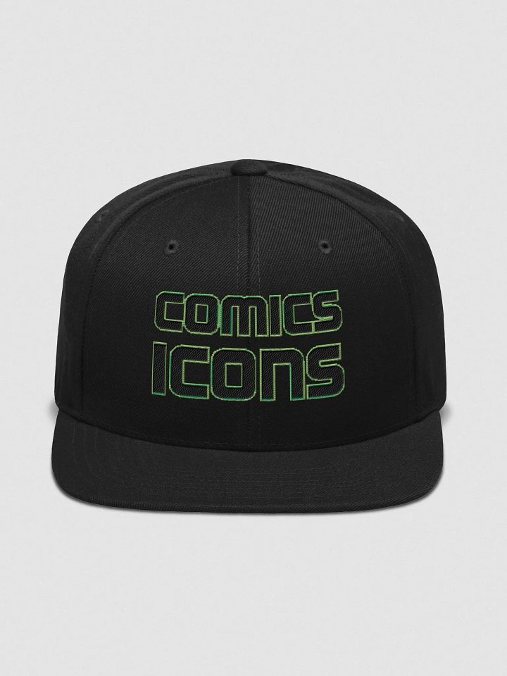 Iconic Black/Green Logo Snapback Cap product image (1)