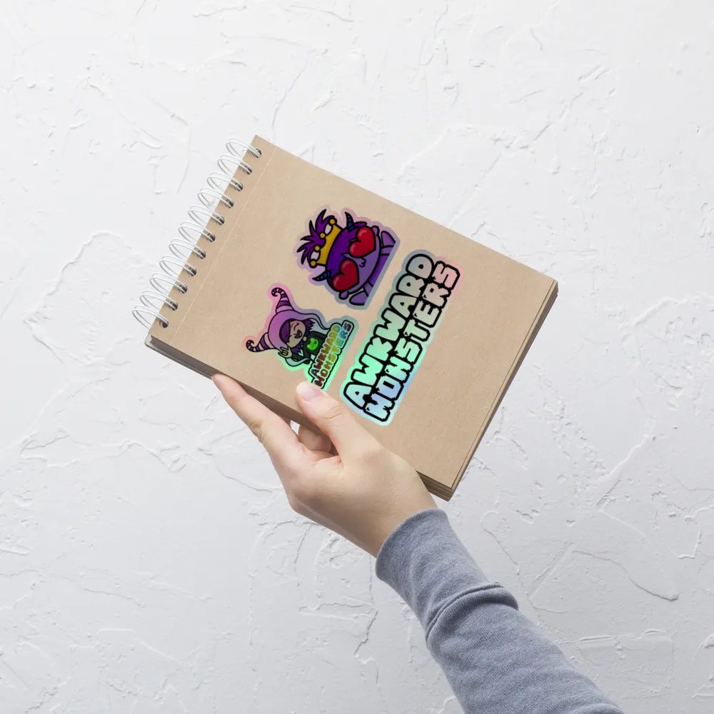 AwkwardMonsters Holo Stickers product image (6)