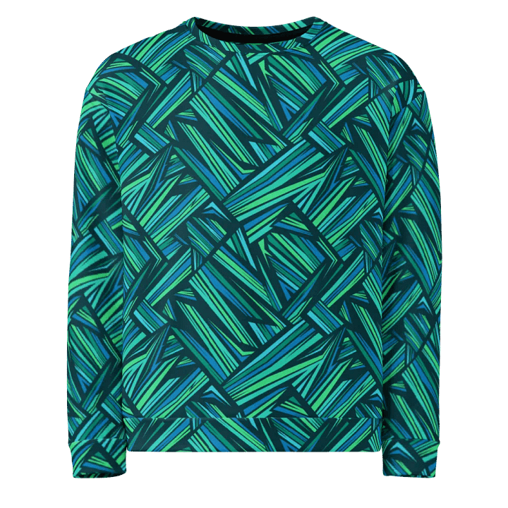 Aqua Angles | Recycled Unisex Sweatshirt product image (2)