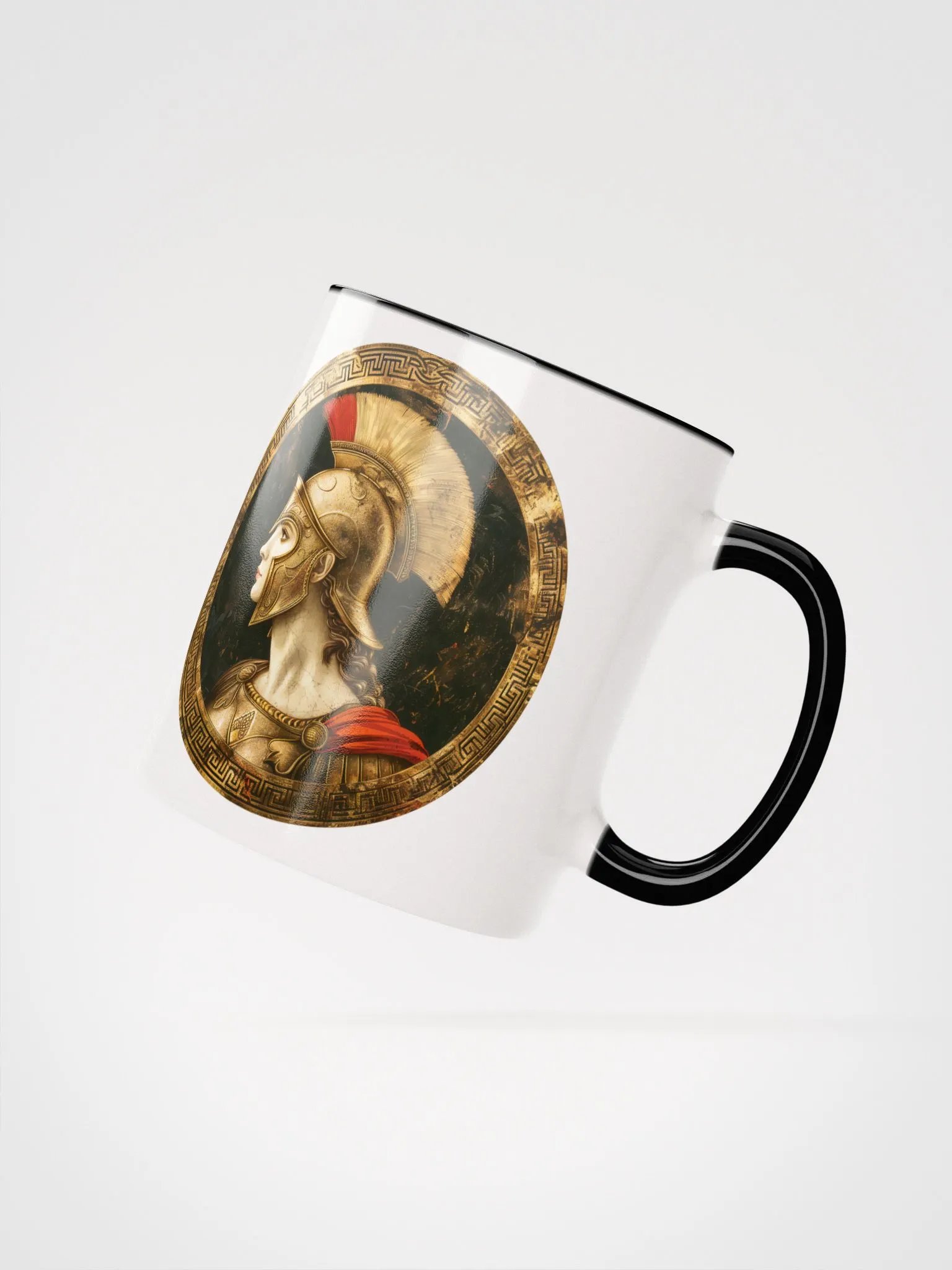 Athena - The Goddess of War and Wisdom Ceramic Mug with Black Color Inside product image (4)