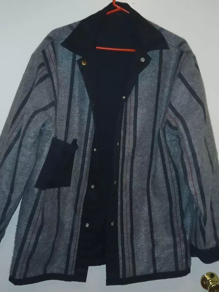 Vintage Med Ben Davis UNION MADE Snap Blanket Lined Chore Coat Jacket Gen1 SizeL product image (2)