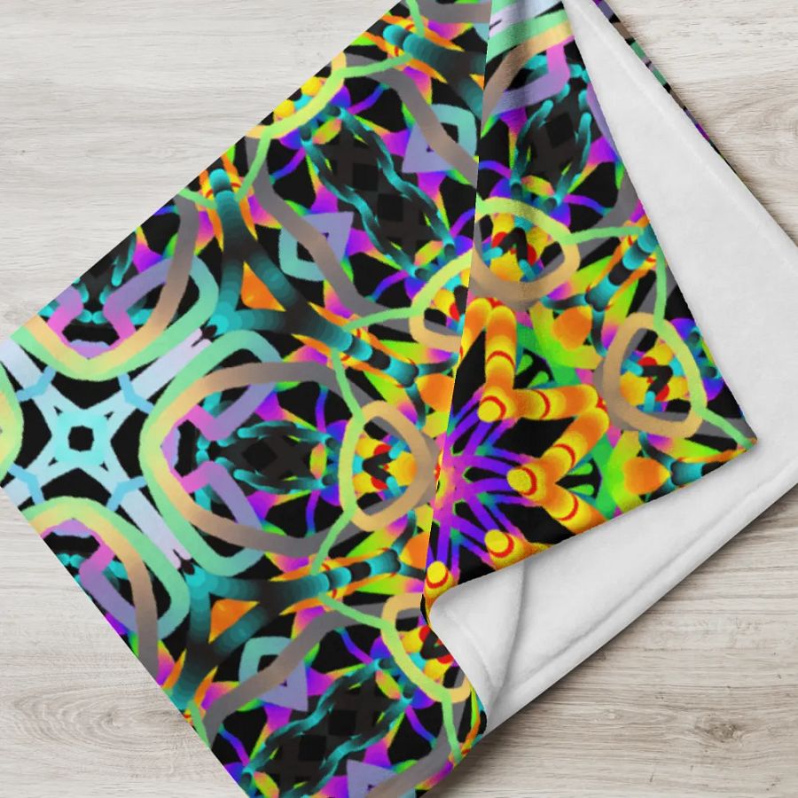 Carnival Kaleidoscope Throw Blanket product image (6)