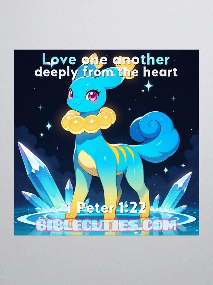 Bible Cuties Olivia - Love one another deeply from the heart Sticker product image (1)