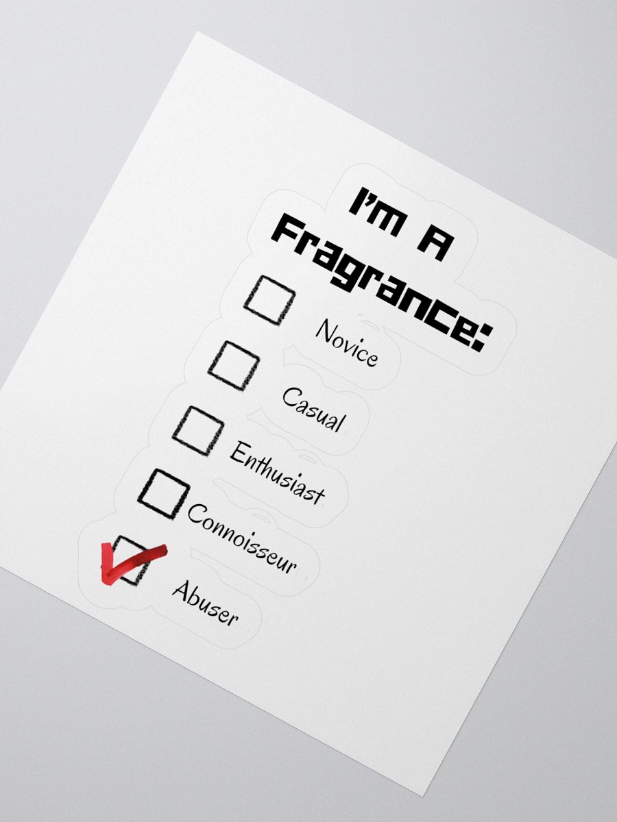 Fragrance Abuser Kiss Cut Stickers product image (5)