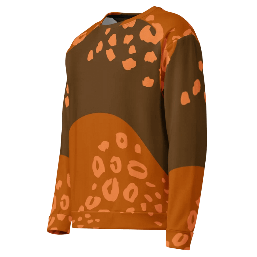 Orange Fluid Leopard All-Over Sweatshirt product image (10)