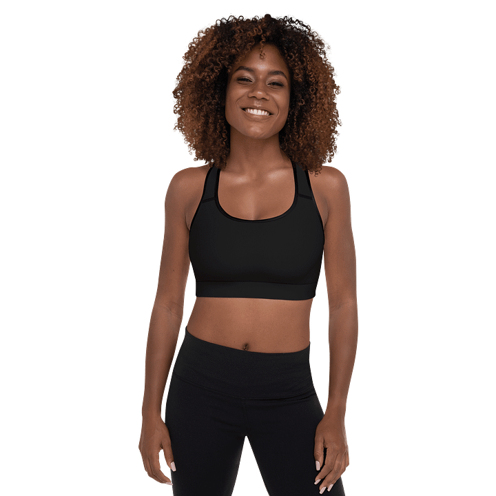 The Good Luck Padded Sports Bra - Black product image (2)