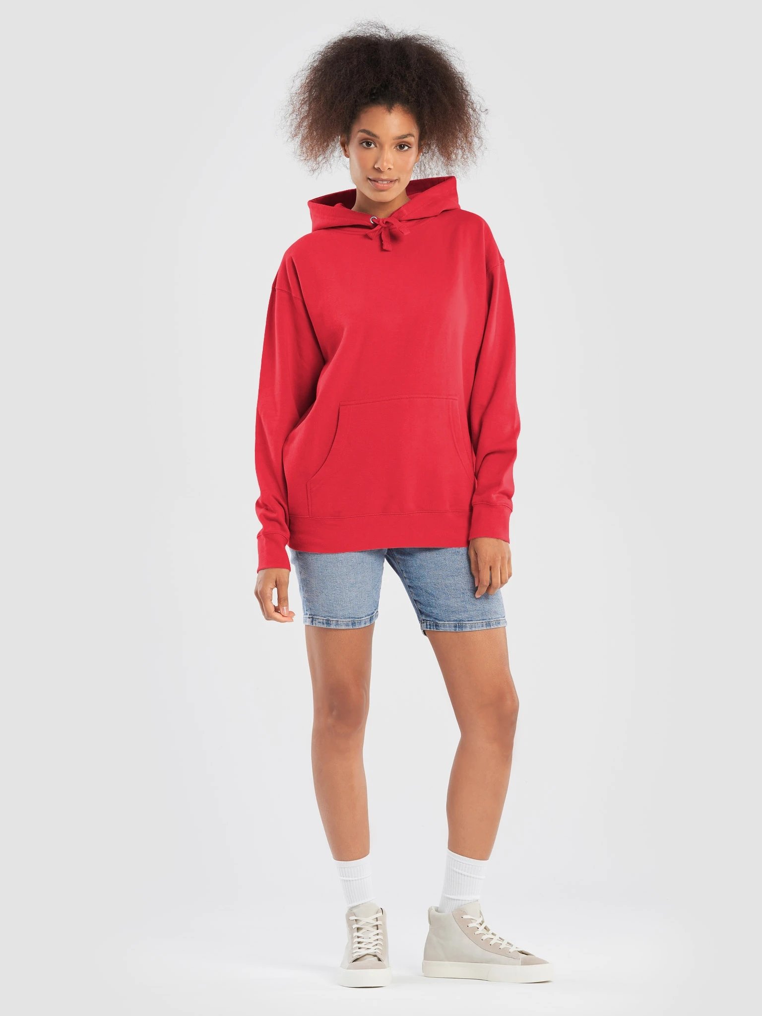 Plain Color Red Hoodie product image (3)