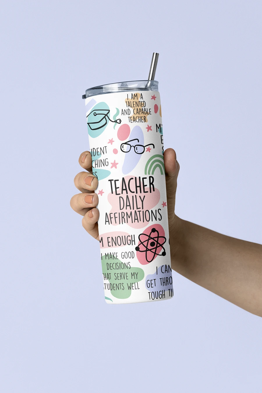 Teacher Daily Affirmations Tumbler 20 oz. product image (3)