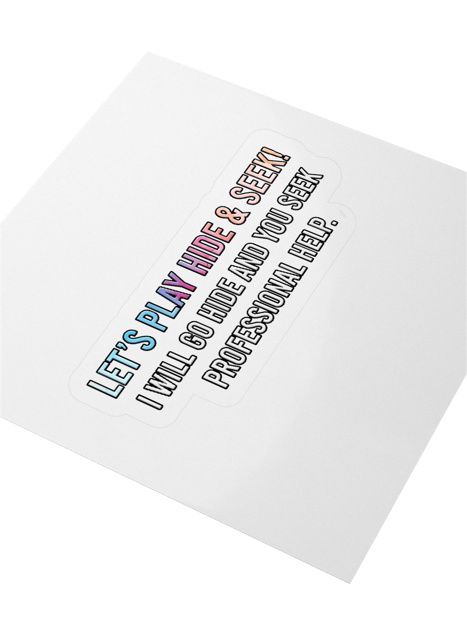 Hide and Seek - Sticker product image (3)