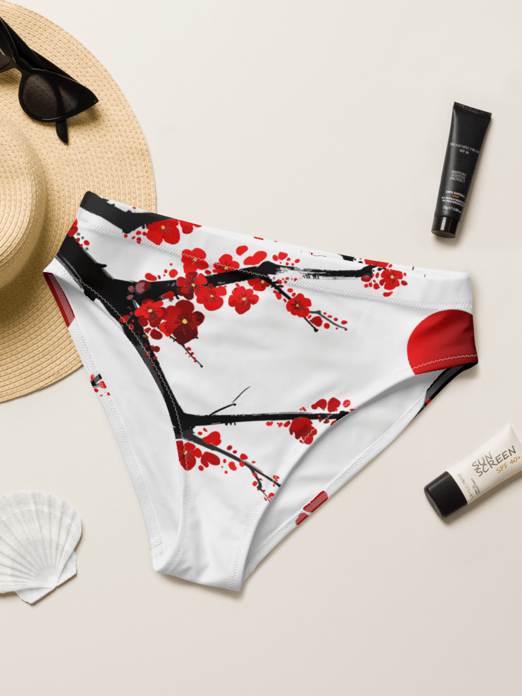 Blossom Burst - EcoChic High-Waisted Bikini Bottom product image (1)