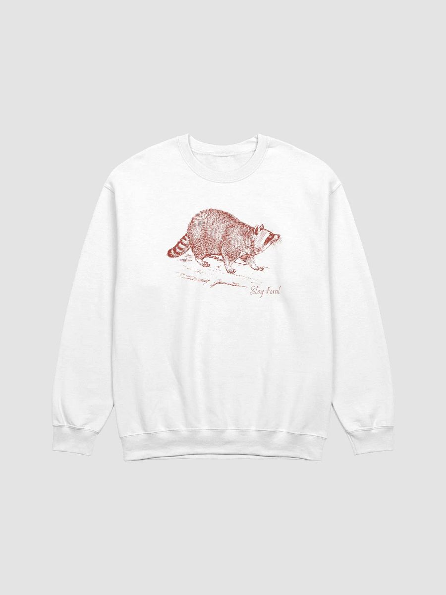 Stay feral raccoon Crewneck product image (1)