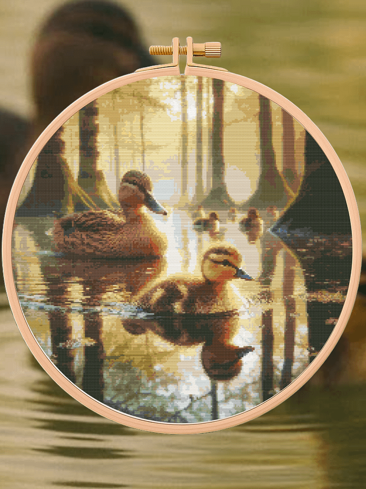 Quacking Along Cross Stitch Pattern product image (1)