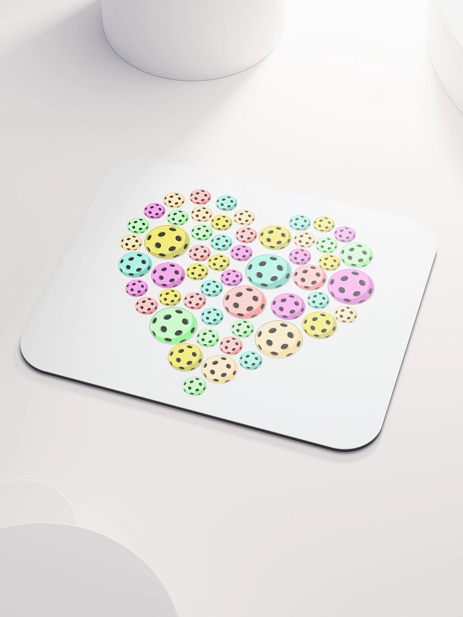 Heart Pickleball Colored Mouse Pad product image (3)