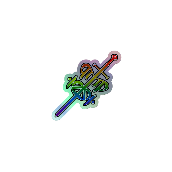 "Queer" Sword Holo Sticker - PRIDE 2025 product image (1)