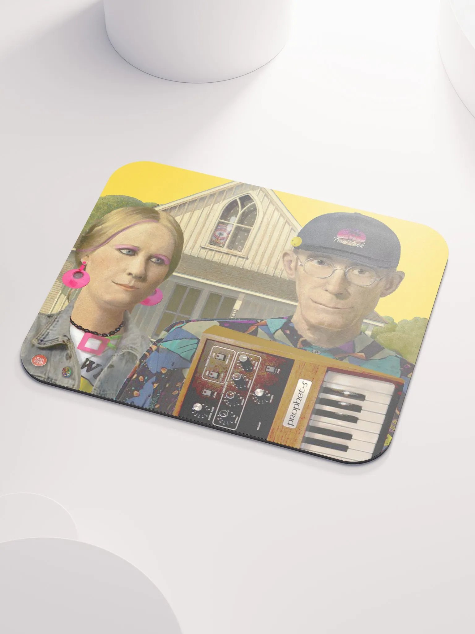 American Prophet by Frank Fonik (Sequential Prophet 5), EDM Techno Classic Mouse Pad product image (3)