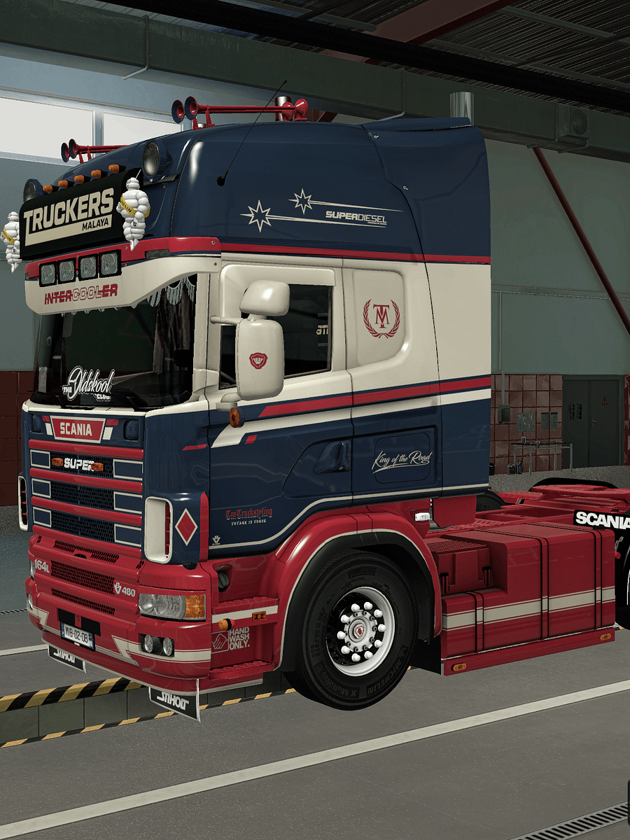 Early Access! ETS2 TM Scania RJL Skin Pack 4 - R4 R5 & R6 Changeable Multicolor Skin Pack + Schmitz Trailer Skin product image (5)