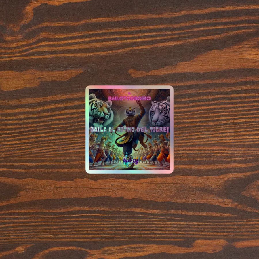Sticker holográfico Baila al Ritmo del Tigre product image (5)