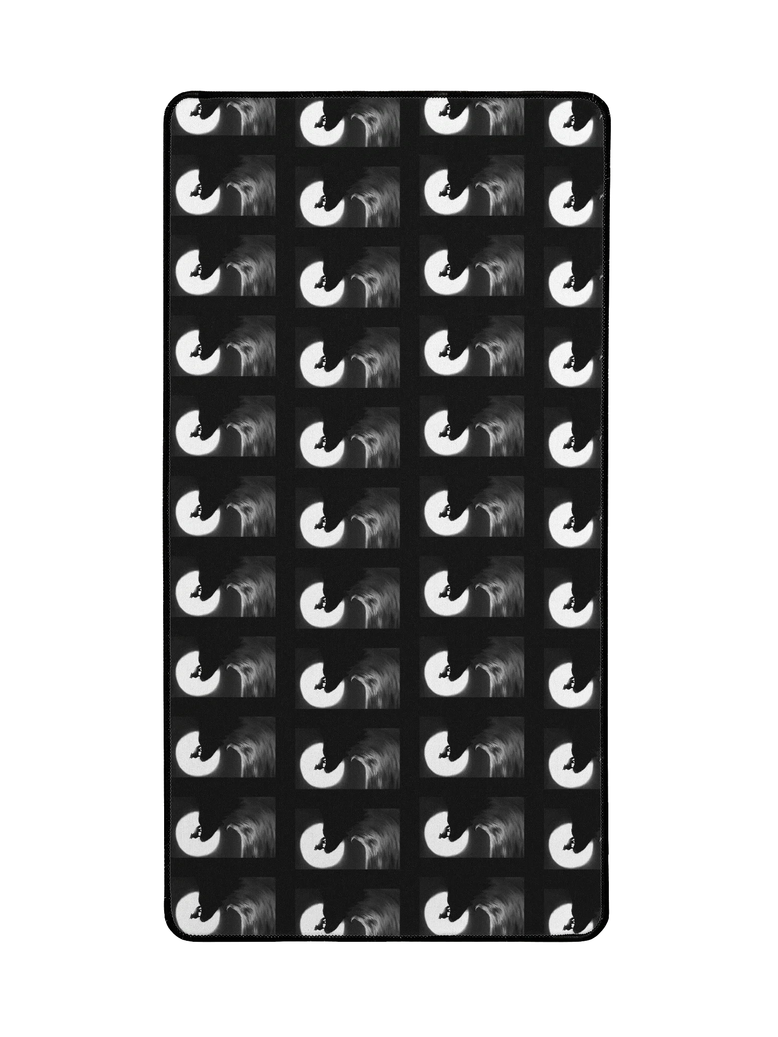 Wolf Silhouette Desk Mat 15.5" x 31.5" product image (2)