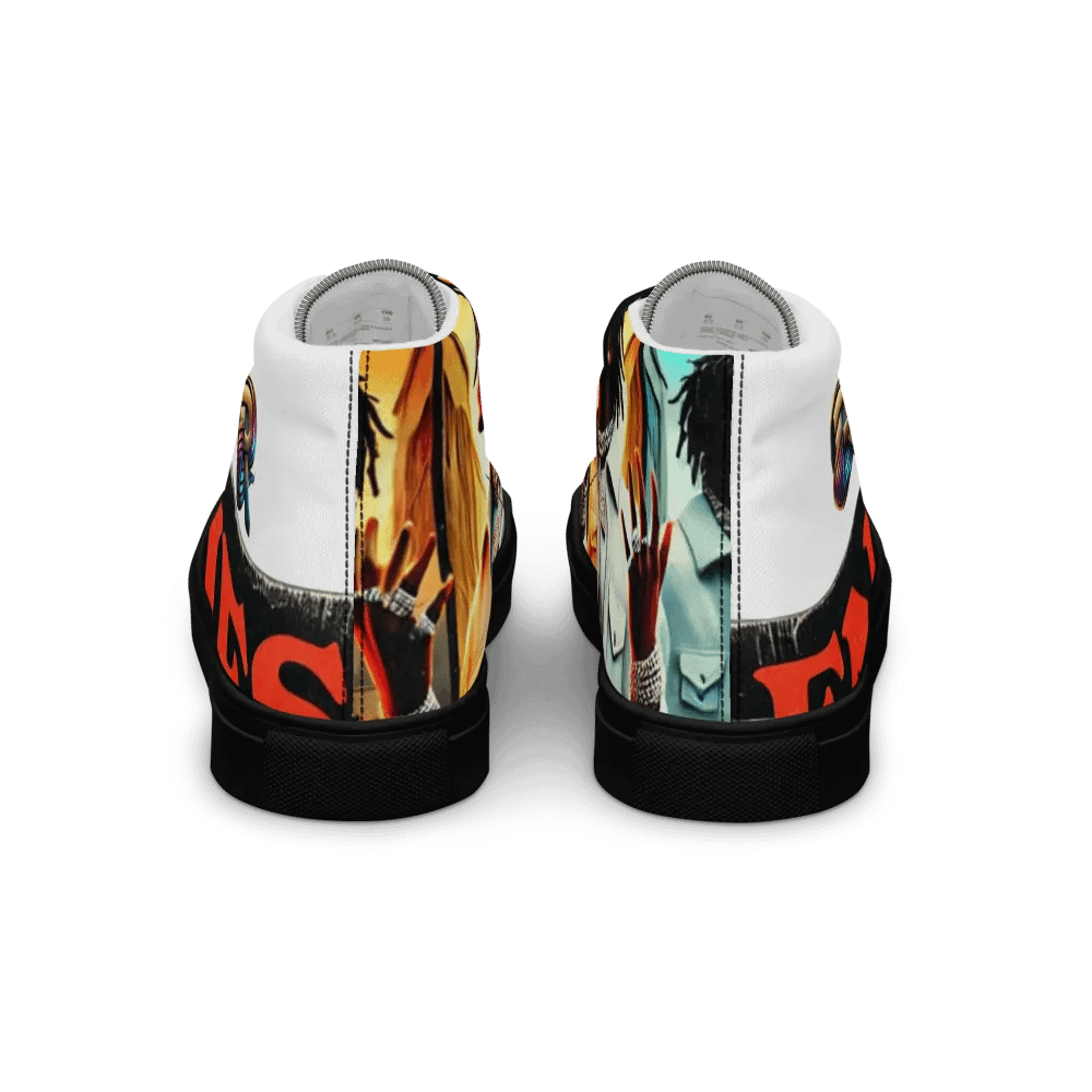 Retro Enemies High Top Canvas Shoes product image (3)