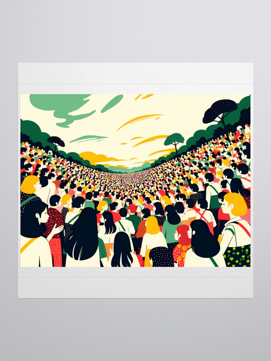 Unity in Diversity Crowd Art Sticker product image (3)