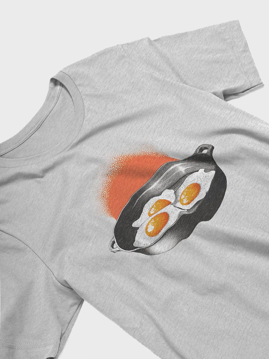 Fried eggs in a pan - illustrated in dotted raster style product image (3)