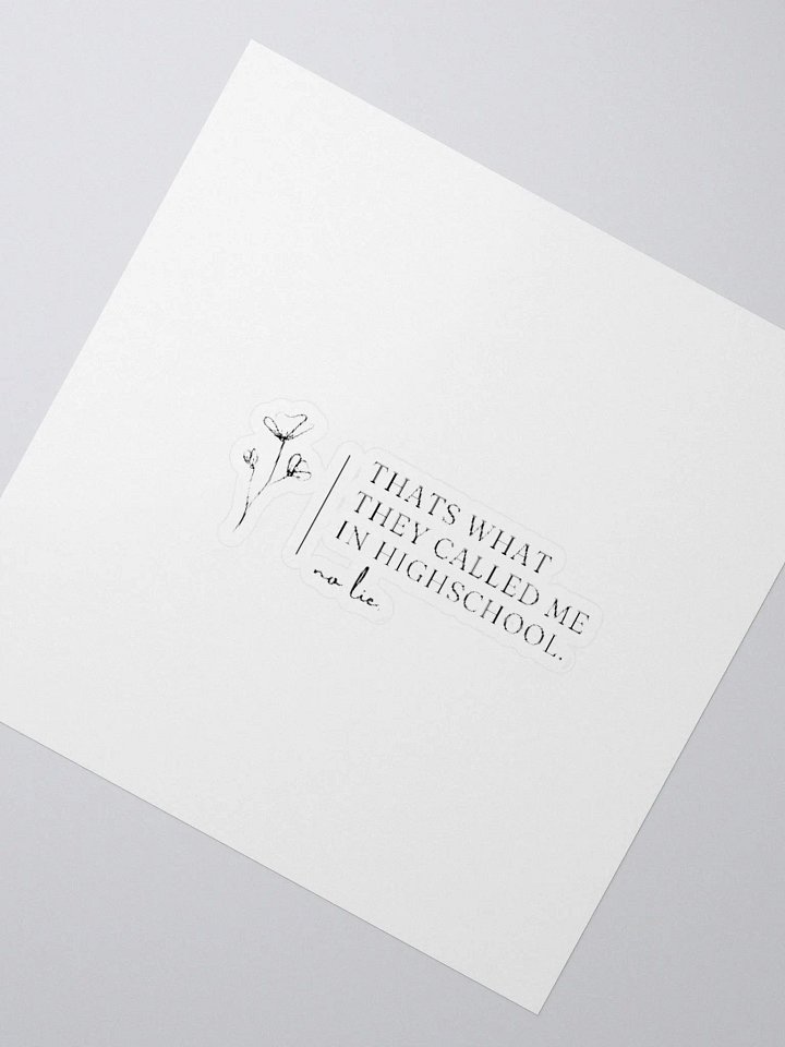 NO LIE Sticker product image (2)