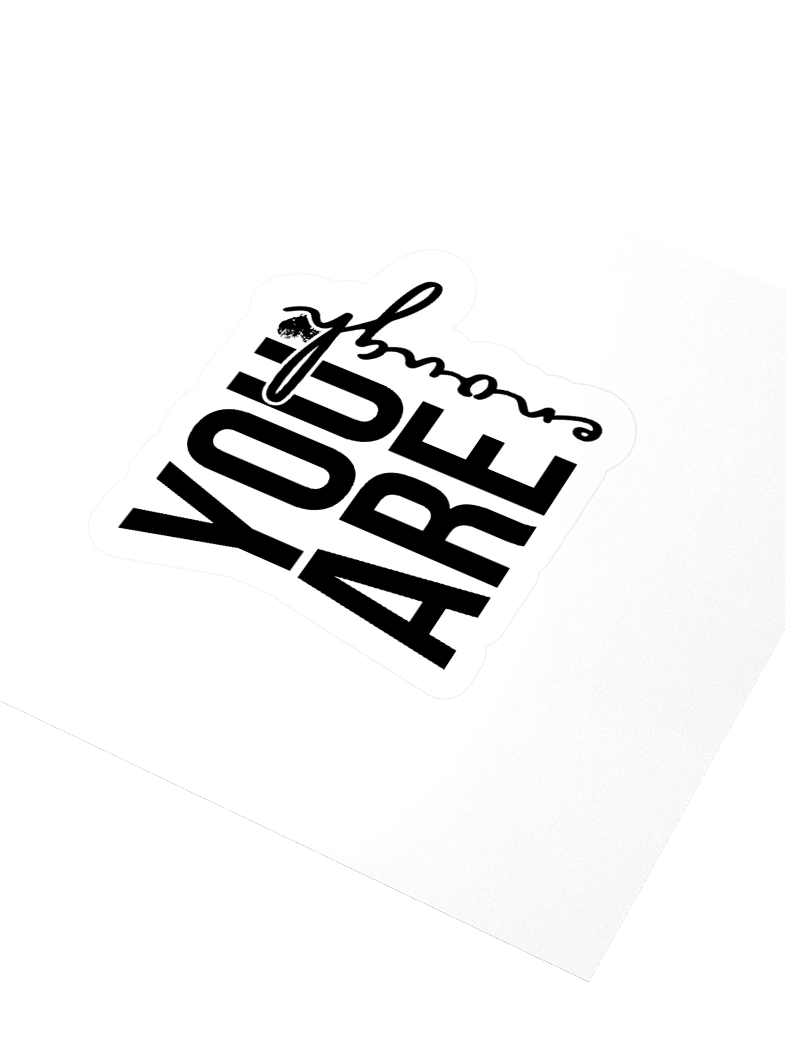 "You are Enough" Script Kiss Cut Stickers product image (8)