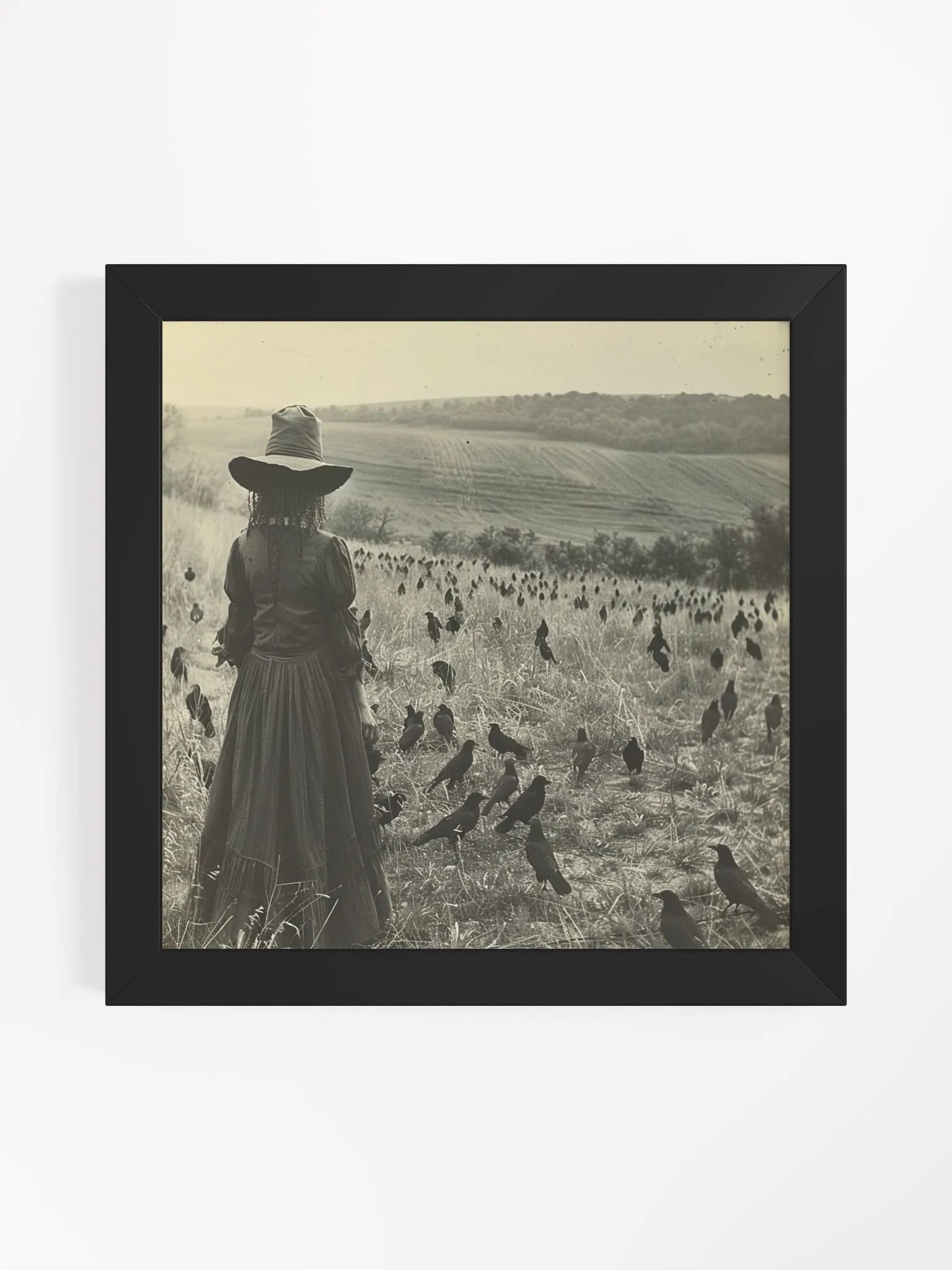 ScarecrowWitch Black and White Framed Wall Art product image (12)