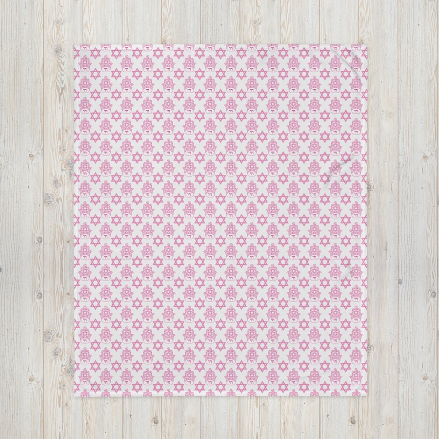 Pink Hamsa & Star of David Blanket product image (10)