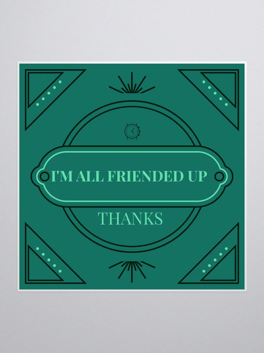 All Friended Up Vintage Stickers product image (1)