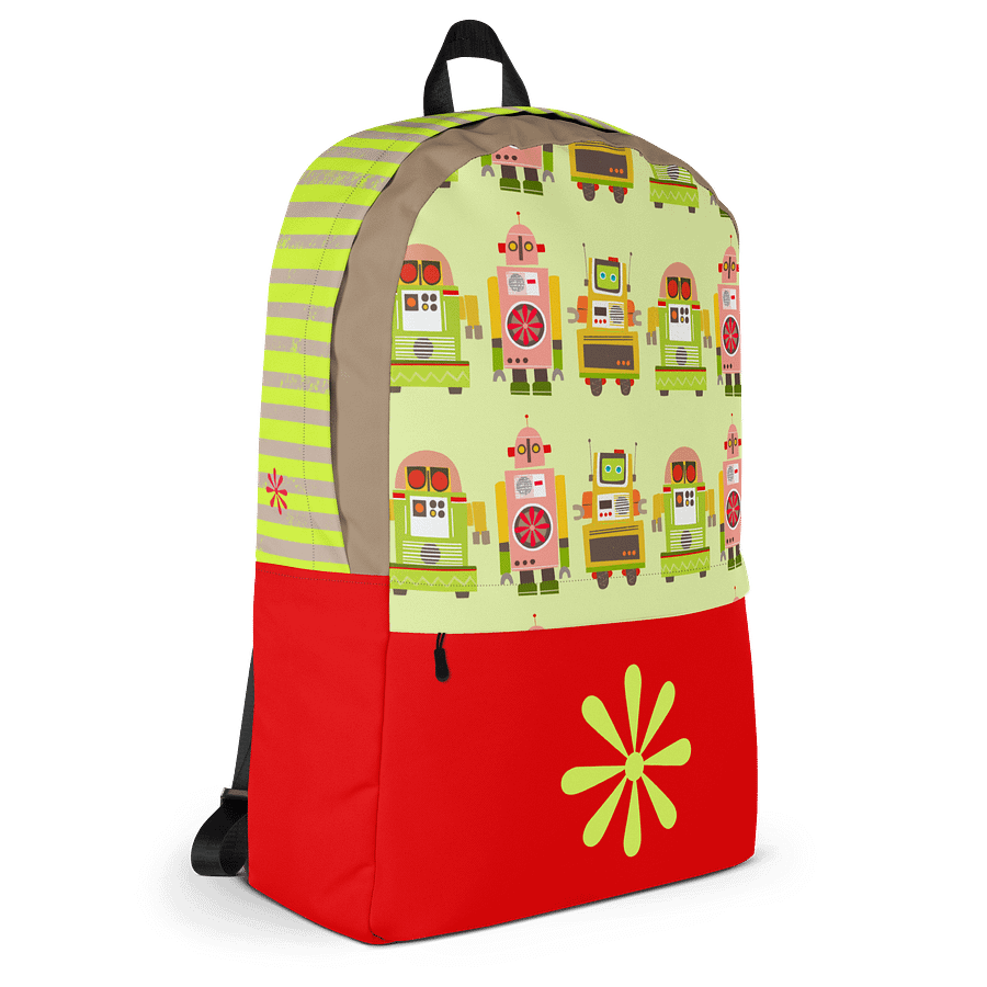 Atomic Robot Party - Backpack in Pink and Red product image (5)