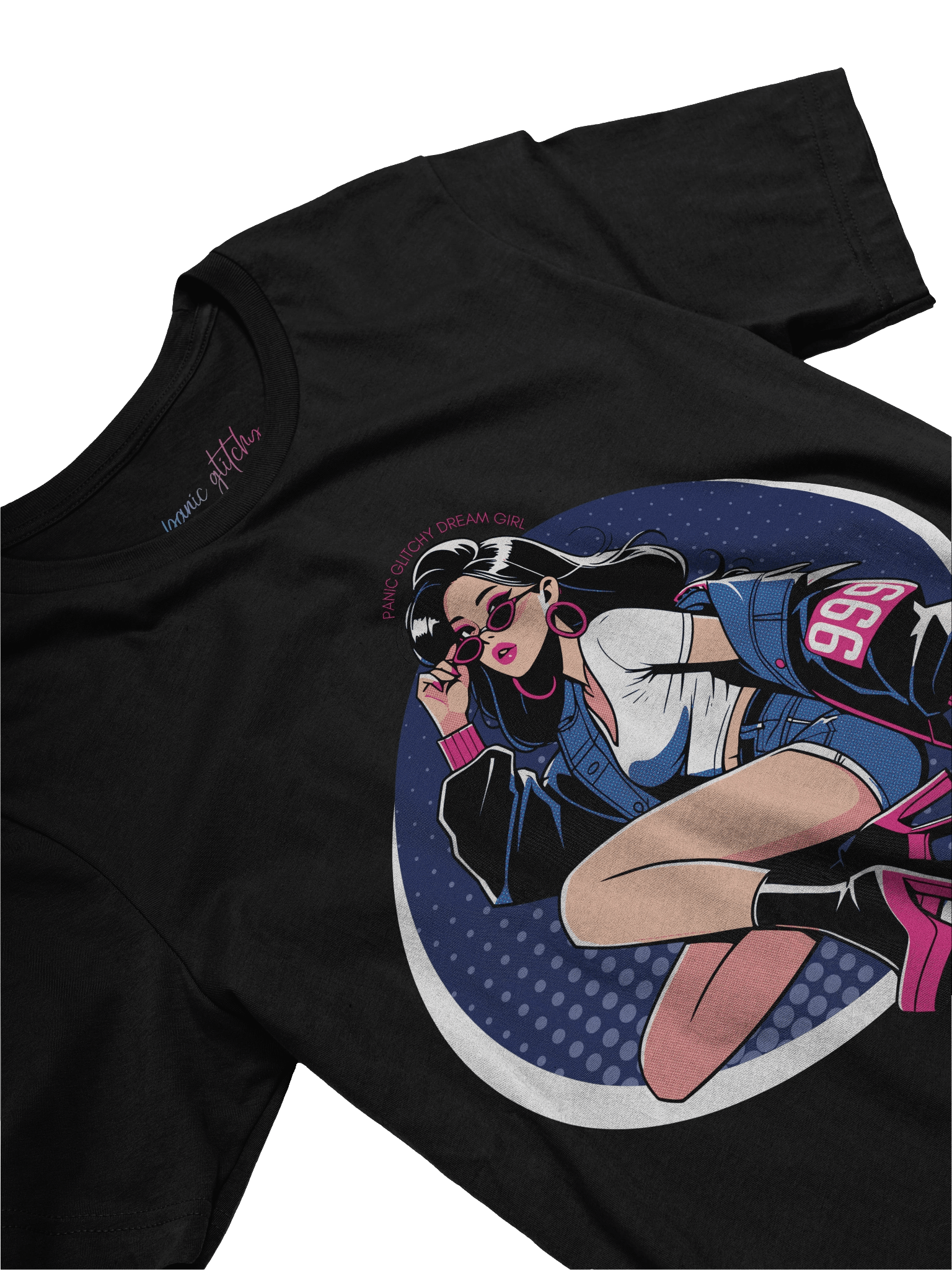 Panic Glitchy Dream Girl Stunner Tee product image (26)