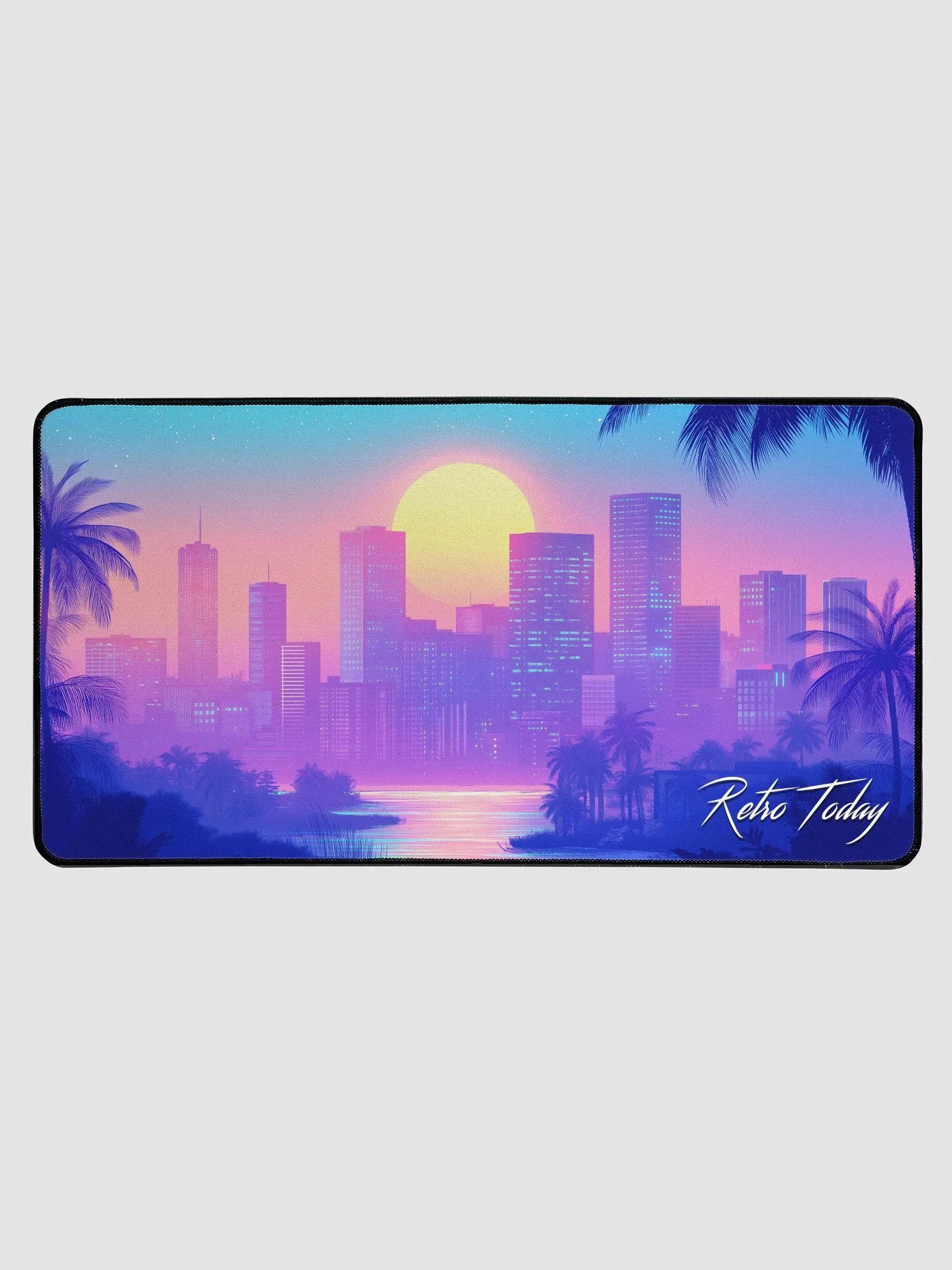Retro Today Scenic Cityscape Desk Mat product image (1)
