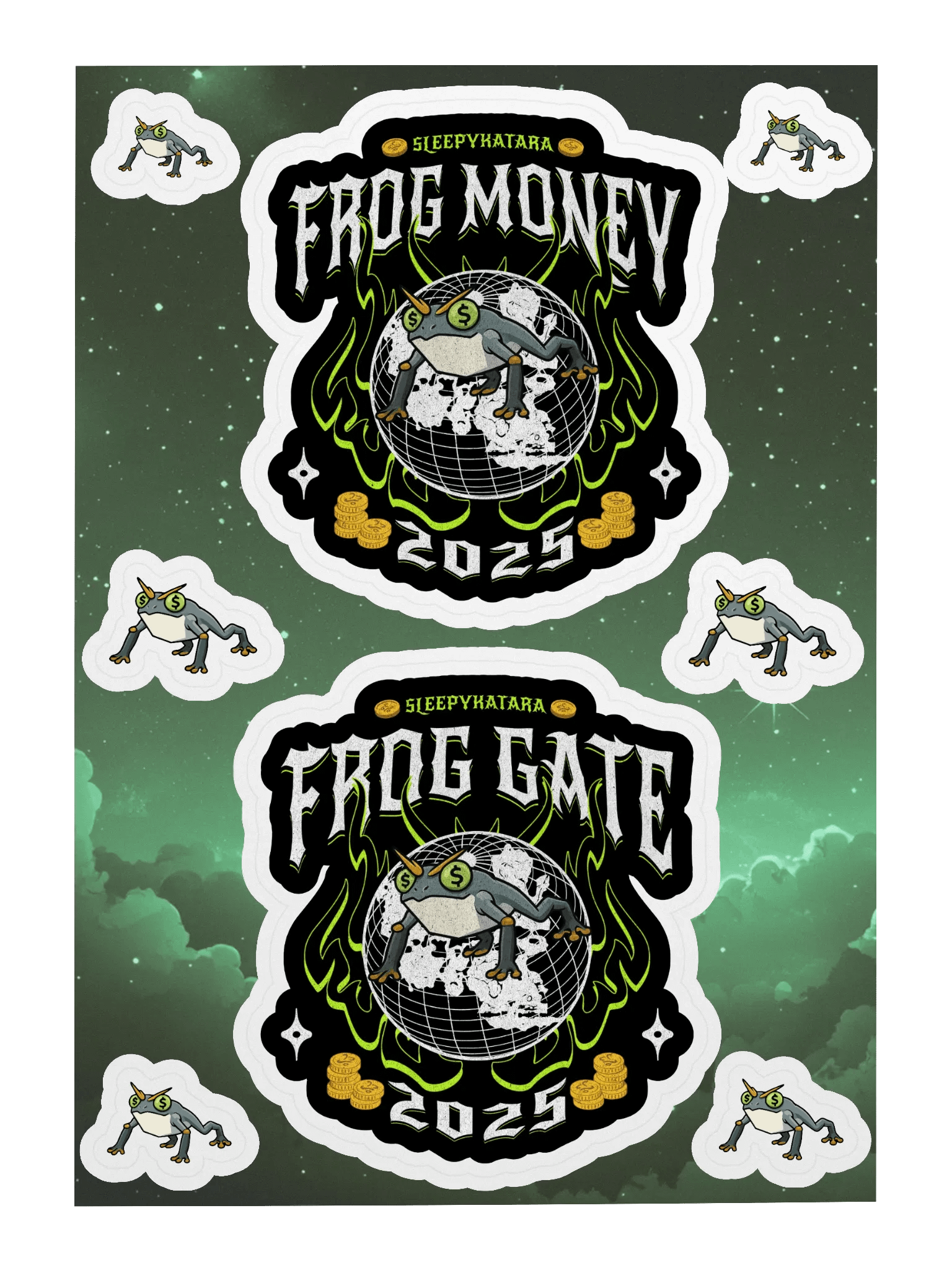FROGMONEY2025 Sticker Sheet product image (1)
