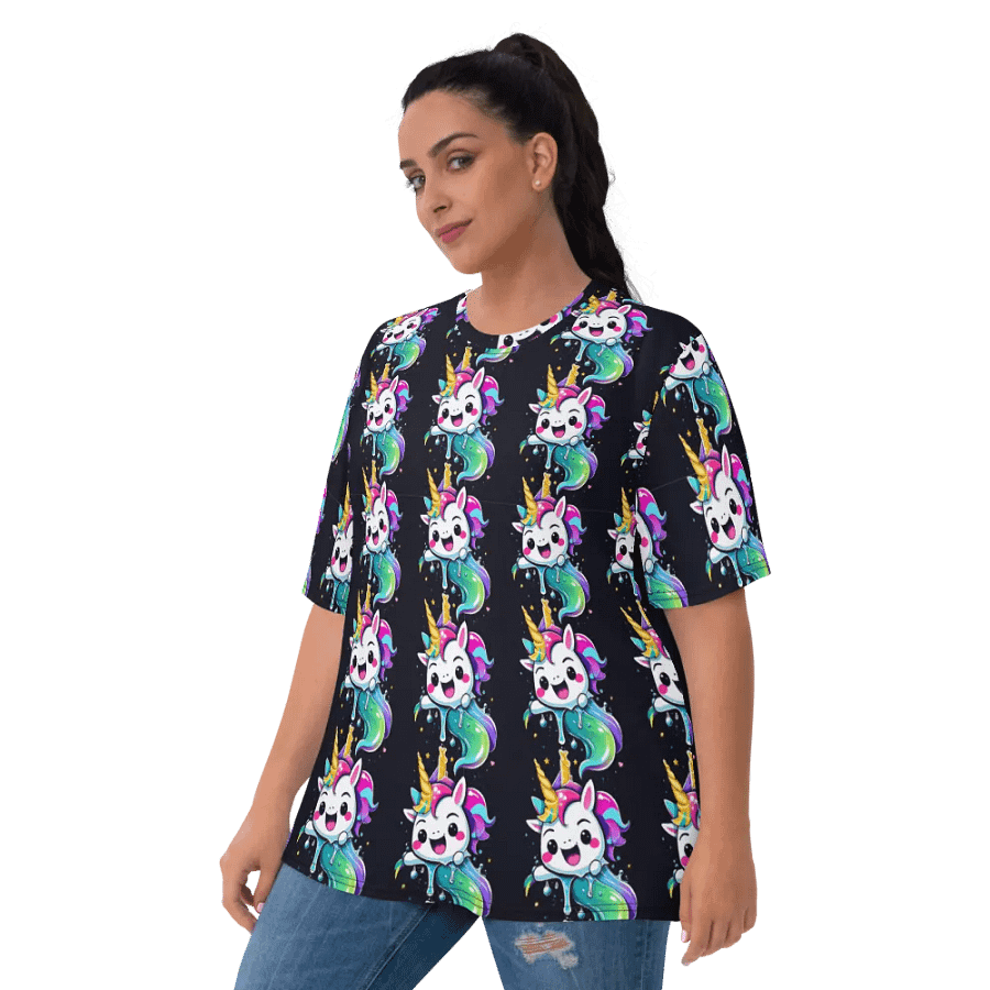 Kawaii Unicorn All Over Print T-shirt product image (10)